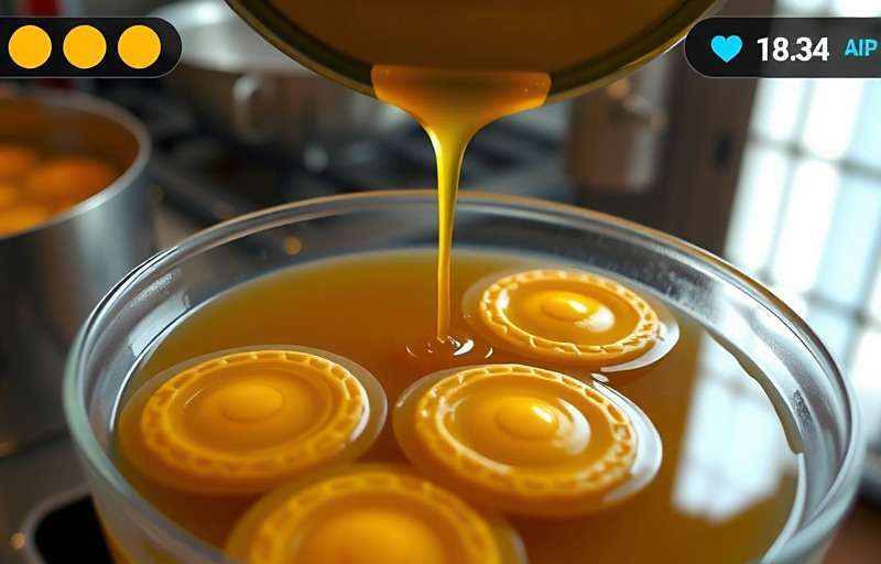 JalebiJourney - Perfect Jalebi Technique JalebiJourney gameplay showing perfect golden jalebis soaking in sugar syrup with player adjusting syrup consistency
